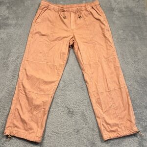 Arizona‎ Baggy Pants Women's Large Peach Y2K Rave Festival Bungee Drawstring